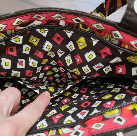 Vera Bradley Puccini Brown Patterned Tote Bag/Purse (Retired Pattern) - Picture 11 of 11